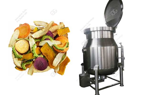 vegetables chips vacuum frying machine