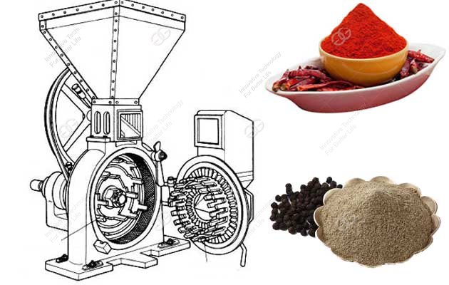 grinding machine for black pepper chilli powder